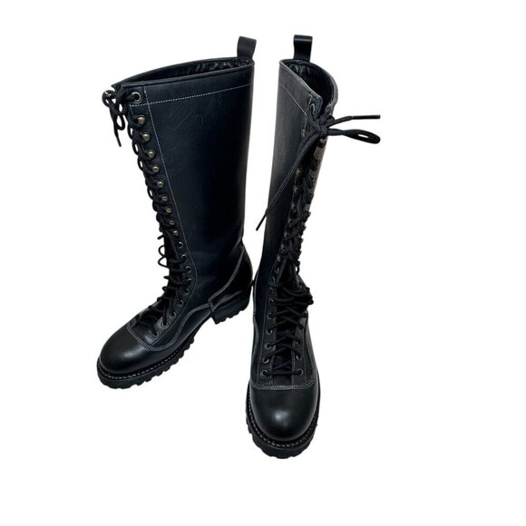 EMBOSSY Men's Logger Lace Up Boots Vibram Sole Motorcycle New Size 41/8 - Picture 15 of 15